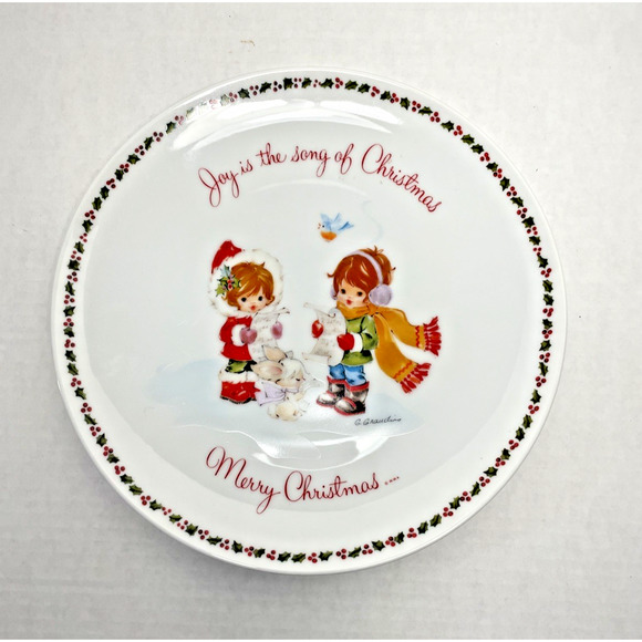 Vintage Gigi Commemorative Plate Joy is the Song of Christmas 10” - Picture 1 of 4